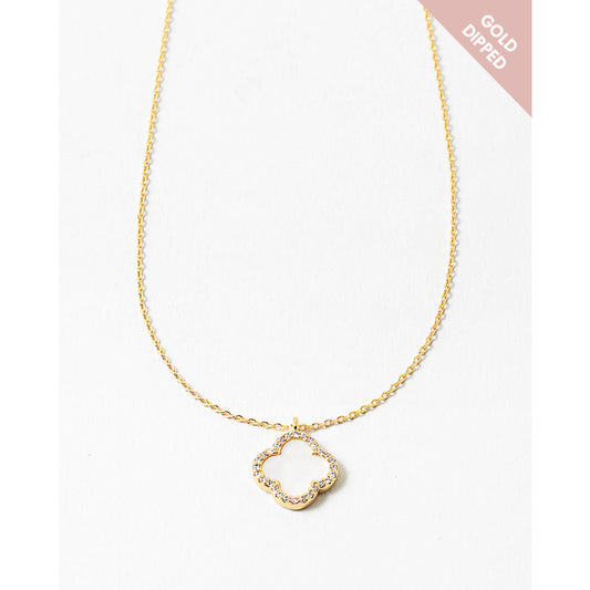Gold Dipped Clover Necklace